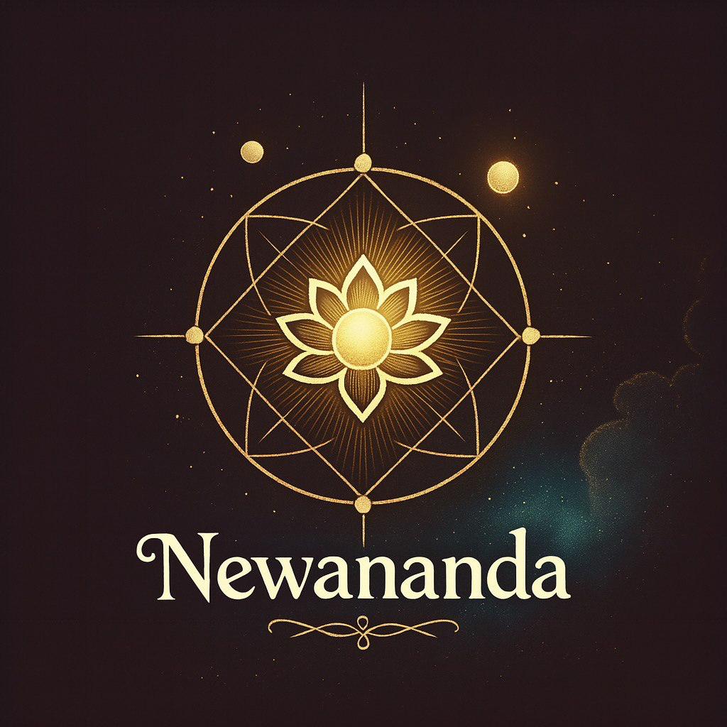 NEWANANDA — sacred geometry lotus emblem